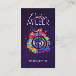 Cho ku Rei in farbenfroher Spritzer Visitenkarte