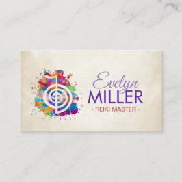 Cho ku Rei in farbenfroher Spritzer Visitenkarte