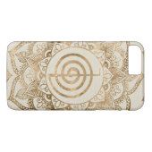 Cho Ku Rei - Pastellgoldlotos-Mandala Case-Mate iPhone Hülle (Rückseite (Horizontal))