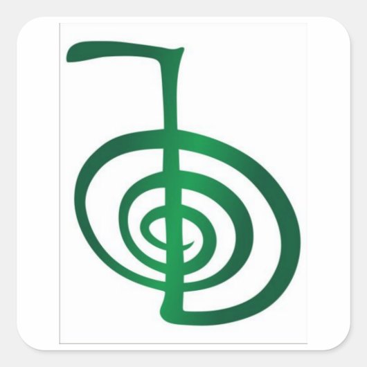 Cho Ku Rei Quadratischer Aufkleber (Vorderseite)