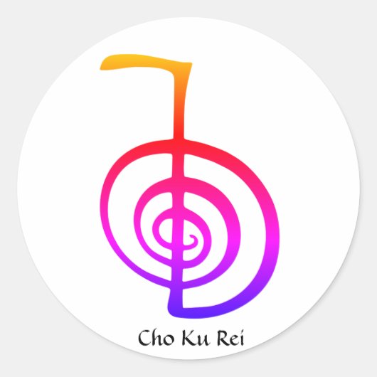 Cho Ku Rei, Reiki Power Symbol, Rainbow Stickers (Vorderseite)