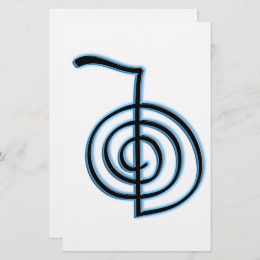 Cho Ku Rei Reiki Symbol Briefpapier (Vorne/Hinten)