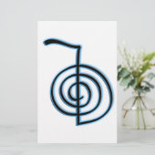 Cho Ku Rei Reiki Symbol Briefpapier (Stehend Vorderseite)