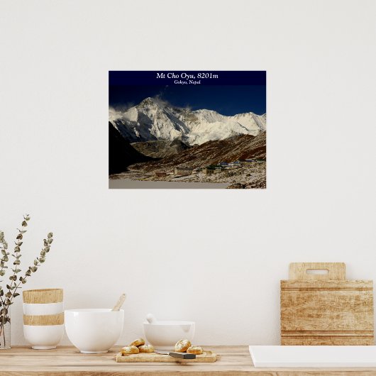 Cho Oyu und Gokyo Poster (Küche)