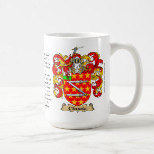 Choate, der Ursprung, die Bedeutung und das Wappen Kaffeetasse