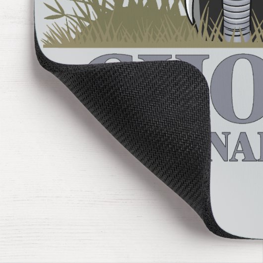 Chobe National Park Botswana Mousepad (Ecke)