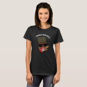 Choc and Roll Funny Chocolate Pub Dark BG T-Shirt (Vorne ganz)