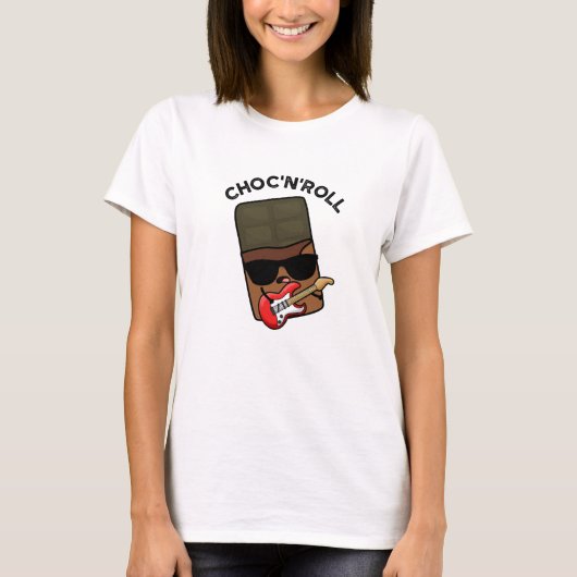 Choc and Roll Funny Chocolate Puff T-Shirt (Vorderseite)