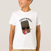 Choc and Roll Funny Chocolate Puff T-Shirt (Vorderseite)