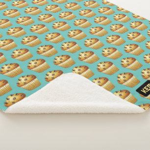 Choc Chip Muffins Muster - Ihre eigenen Initialen  Sherpadecke