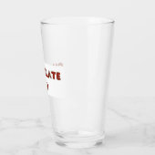 Choc Labrador Kanadische Flagge Glas (Links)
