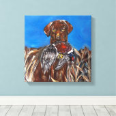 CHOC LABRADOR RETRIEVER LEINWANDDRUCK (Insitu (Holzboden))