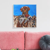CHOC LABRADOR RETRIEVER LEINWANDDRUCK (Insitu (Wohnzimmer))