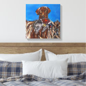 CHOC LABRADOR RETRIEVER LEINWANDDRUCK (Insitu (Schlafzimmer))