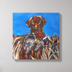 CHOC LABRADOR RETRIEVER LEINWANDDRUCK