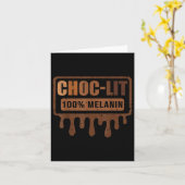 Choc Lit Melanin Black Pride - Schwarzer Geschicht Karte (Gelbe Blume)