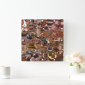 Chockablock Quadratische Wanduhr (Zuhause)