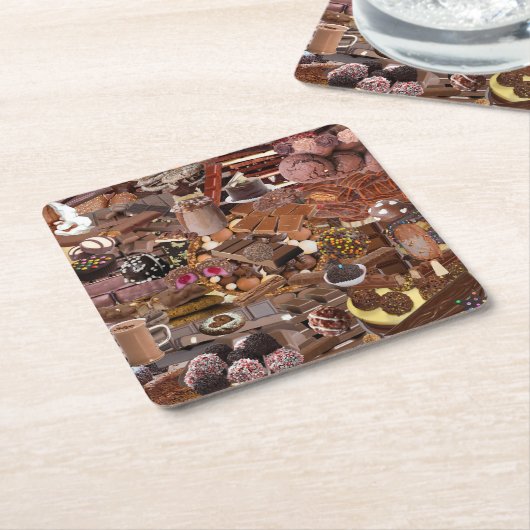 Chockablock Rechteckiger Pappuntersetzer (angewinkelt)