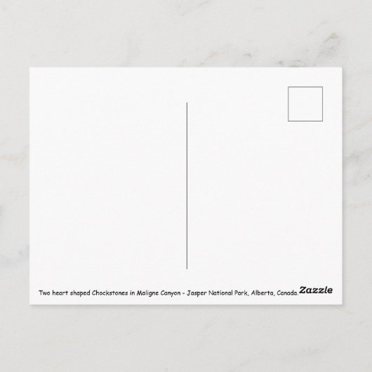 Chockstones im Maligne Canyon - Alberta, Kanada Postkarte (Rückseite)