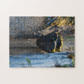 Chockstones im Maligne Canyon - Alberta, Kanada Puzzle (Horizontal)