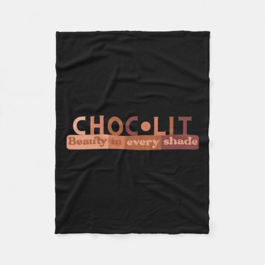 Choclit Brown Sugar Babe Afro Queen African Americ Fleecedecke (Vorderseite)