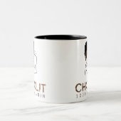 Choclit Strong Black Woman Zweifarbige Tasse (Mittel)