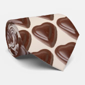 Chocloate Hearts Krawatte (Gerollt)