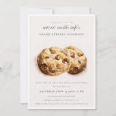Choco Chip Cookies Café Grand Opening Einladung (Vorderseite)