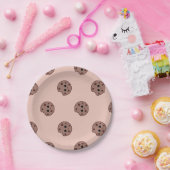 Choco-Chip-Cookies Musterpapiere Teller (Party)