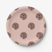 Choco-Chip-Cookies Musterpapiere Teller (Vorderseite)