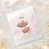 Choco Cookies Gastgeschenk Tasche. Maßgeschneidert Geschenktütchen (Ausgeschnitten)