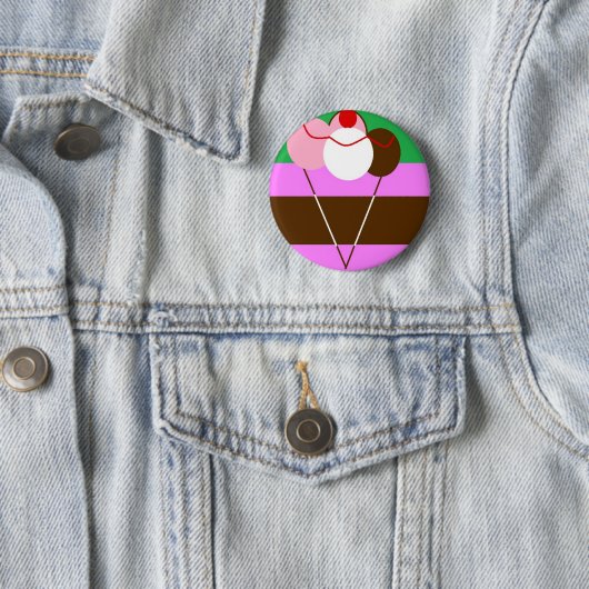 Choco-Creme-Erdbeere-Eiscreme Button (Beispiel)