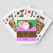 Choco-Creme-Erdbeere-Eiscreme Spielkarten (Rückseite)