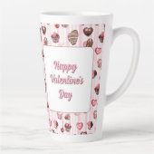 Choco Heart Anpassbare Latte-Tasse Milchtasse (Rechts)