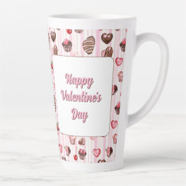 Choco Heart Anpassbare Latte-Tasse Milchtasse