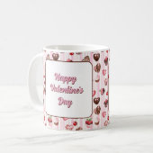 Choco Heart Anpassbare Tasse (Vorderseite Links)