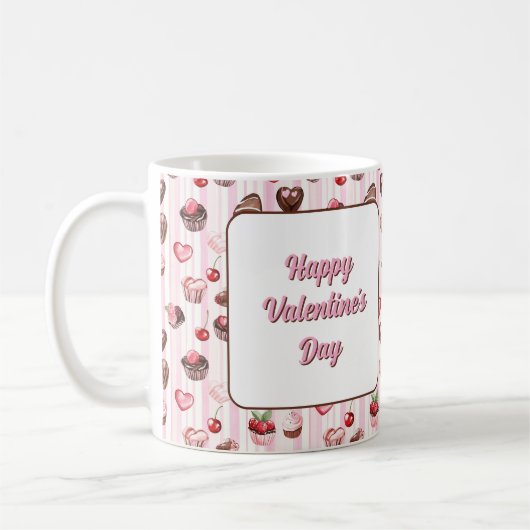 Choco Heart Anpassbare Tasse (Links)