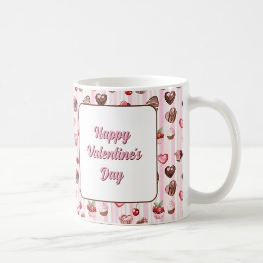Choco Heart Anpassbare Tasse (Rechts)