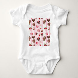 Choco Heart Baby Body Anzug Baby Strampler