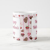 Choco Heart Customizable Specialty Tasse (Vorderseite)