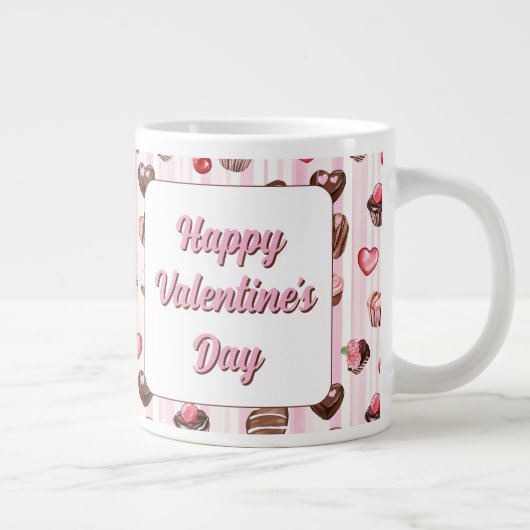 Choco Heart Customizable Specialty Tasse (Rechts)
