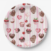 Choco Heart Paper Plate Pappteller (Vorderseite)