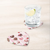 Choco Heart Paper Untersetzer (Vor Ort)