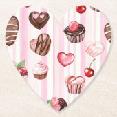 Choco Heart Paper Untersetzer (Vorderseite)