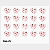 Choco Heart Valentine's Day Stickers (Blatt)