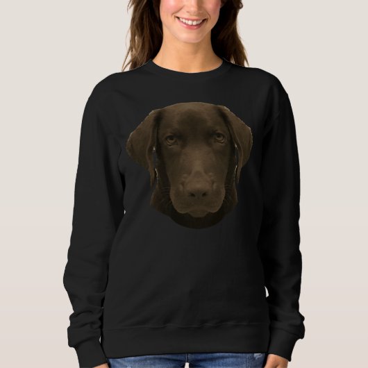 Choco Labrador Sweatshirt (Vorderseite)