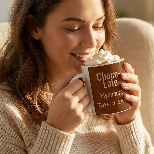Choco-Late Take It Slow Personalisierter Becher Kaffeetasse