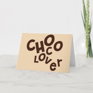 Choco Lover Greetings Card Karte