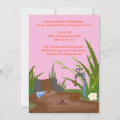 Choco Pond Froggy Fun Geburtstag Einladung (Rückseite)