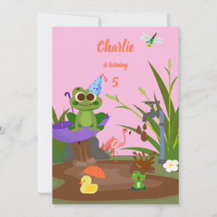 Choco Pond Froggy Fun Geburtstag Einladung